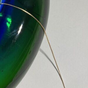 15.5" 10k gold boxchain necklace